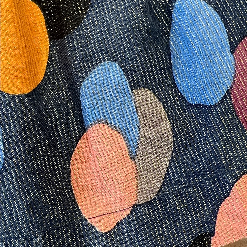 Pink Chicken Navy metallic dot tassel dress 3T colorful sparkle - Picture 10 of 10